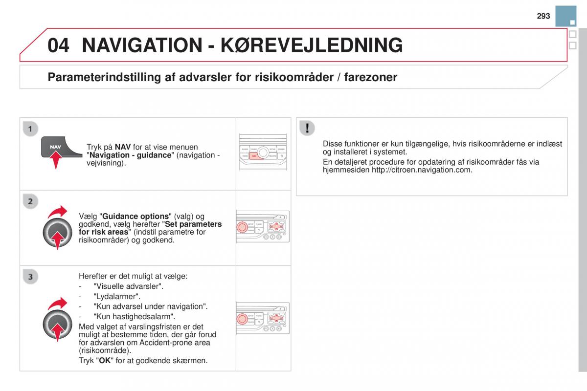 Citroen DS3 Bilens instruktionsbog / page 295