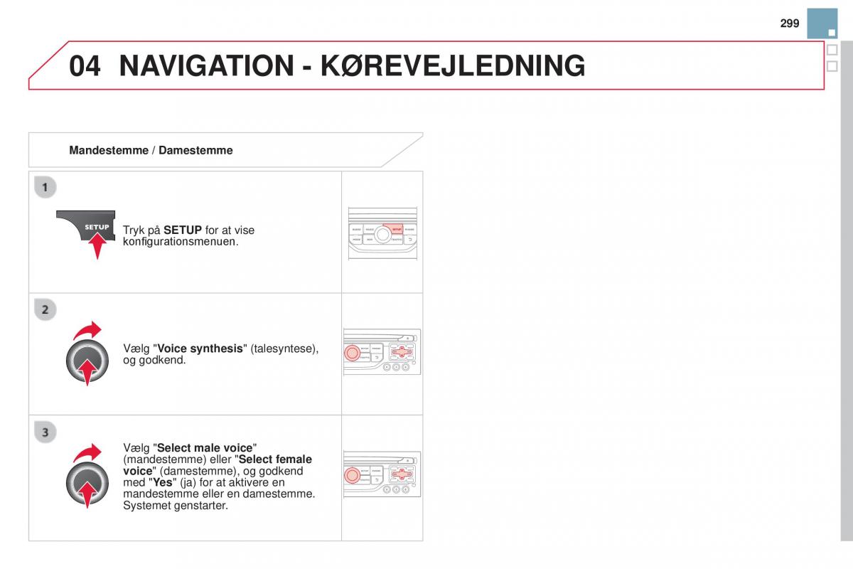 Citroen DS3 Bilens instruktionsbog / page 301