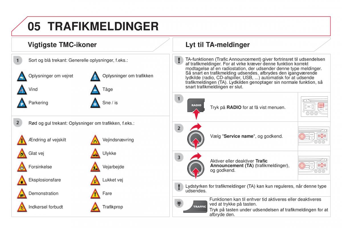 Citroen DS3 Bilens instruktionsbog / page 304