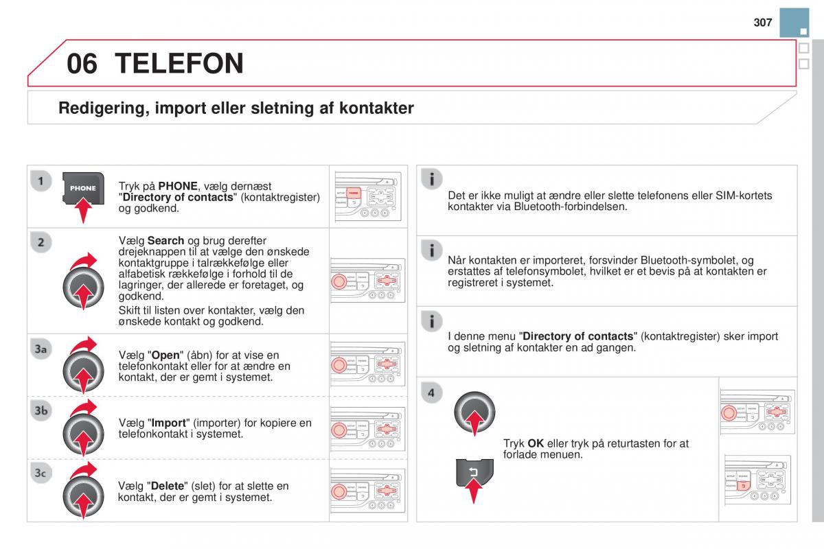 Citroen DS3 Bilens instruktionsbog / page 309