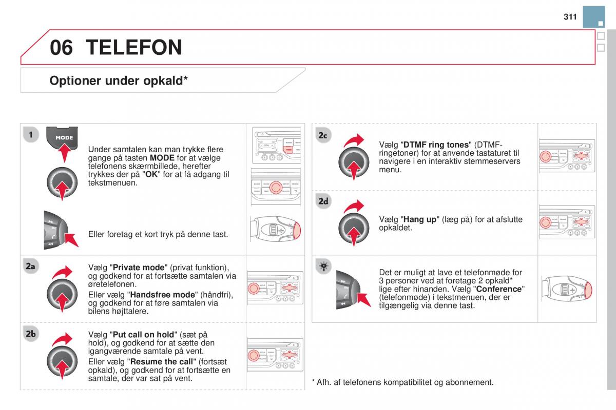 Citroen DS3 Bilens instruktionsbog / page 313