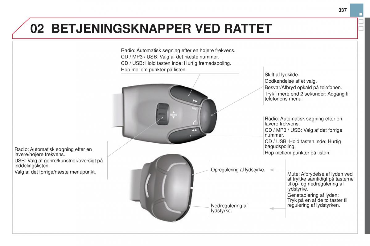 Citroen DS3 Bilens instruktionsbog / page 339