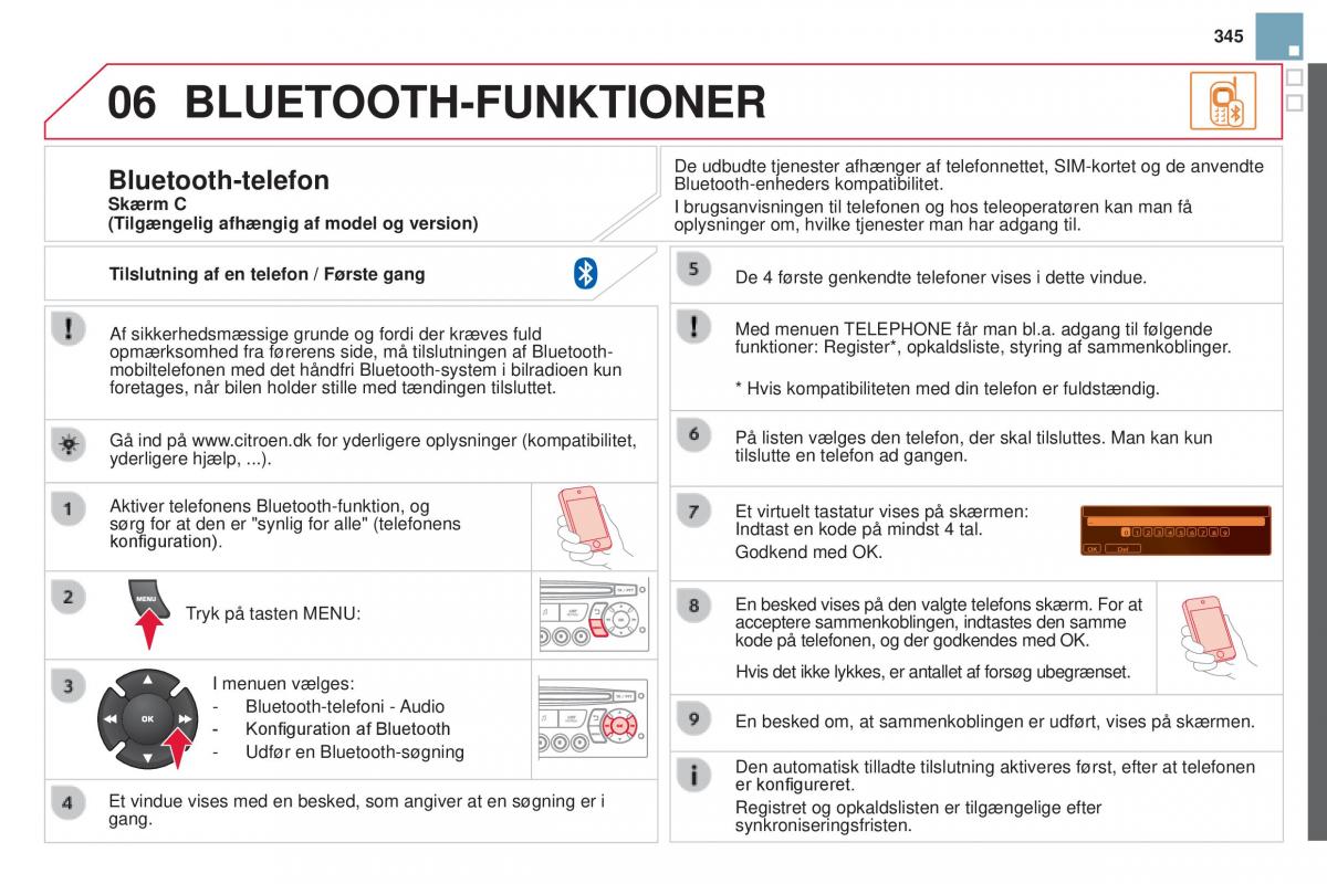 Citroen DS3 Bilens instruktionsbog / page 347