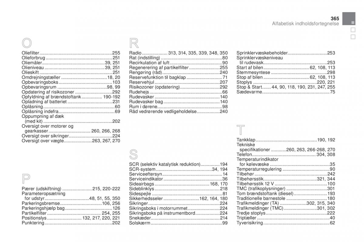 Citroen DS3 Bilens instruktionsbog / page 367