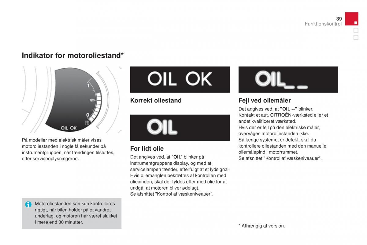 Citroen DS3 Bilens instruktionsbog / page 41