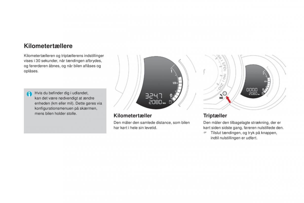 Citroen DS3 Bilens instruktionsbog / page 42