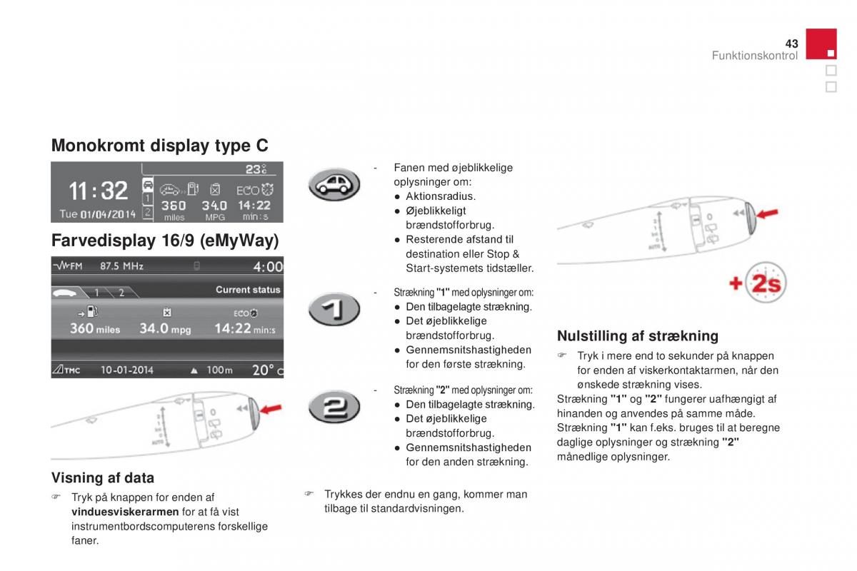 Citroen DS3 Bilens instruktionsbog / page 45