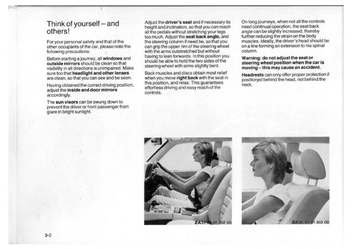 BMW 7 E23 owners manual / page 62