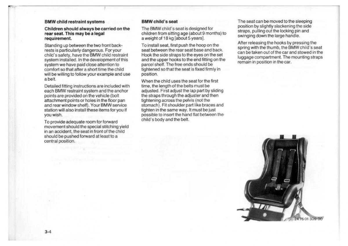 BMW 7 E23 owners manual / page 64