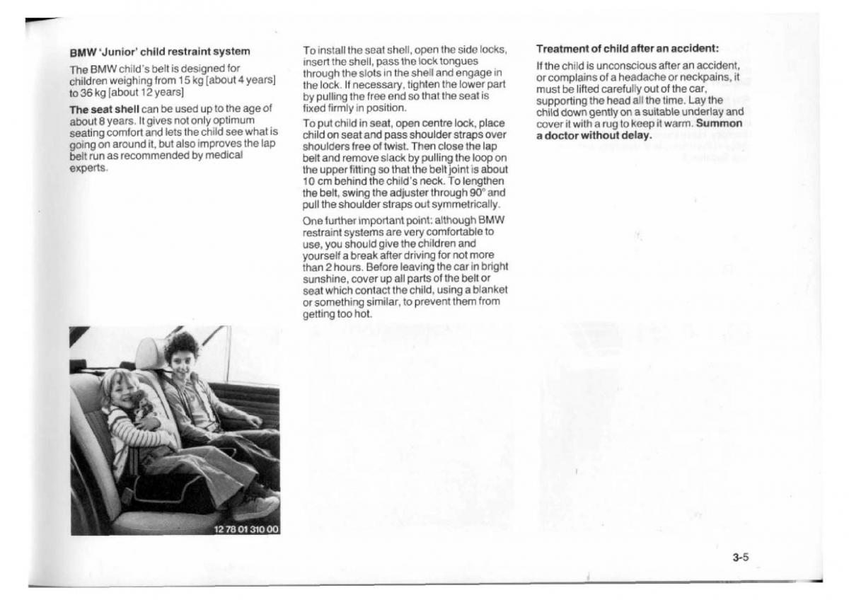 BMW 7 E23 owners manual / page 65