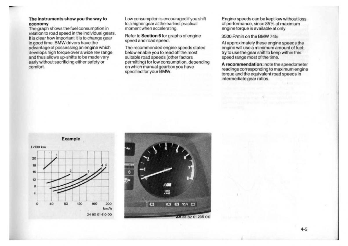 BMW 7 E23 owners manual / page 73