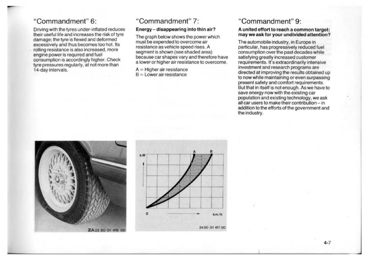 BMW 7 E23 owners manual / page 75