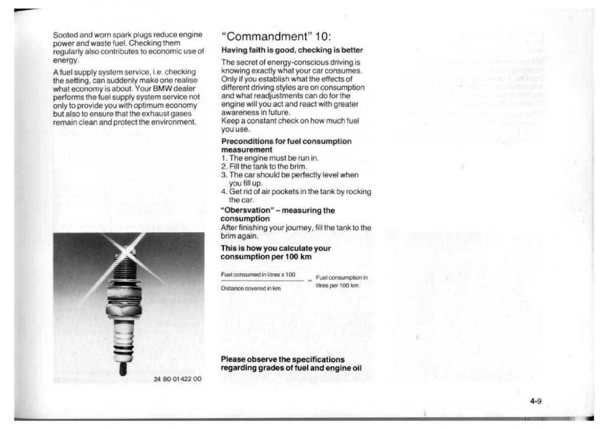 BMW 7 E23 owners manual / page 77