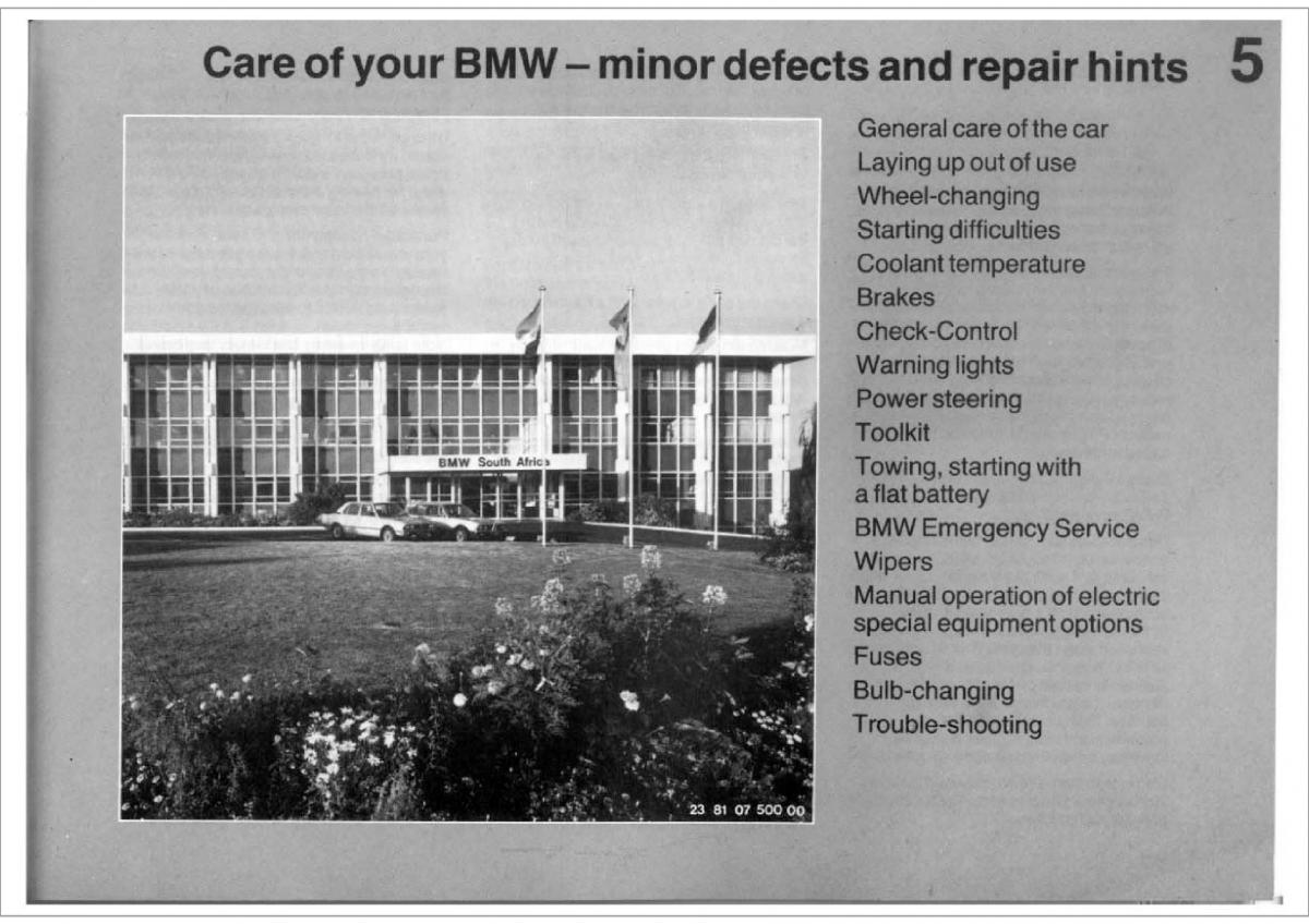 BMW 7 E23 owners manual / page 93