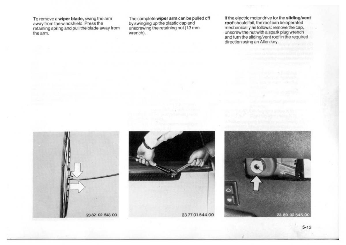 BMW 7 E23 owners manual / page 105