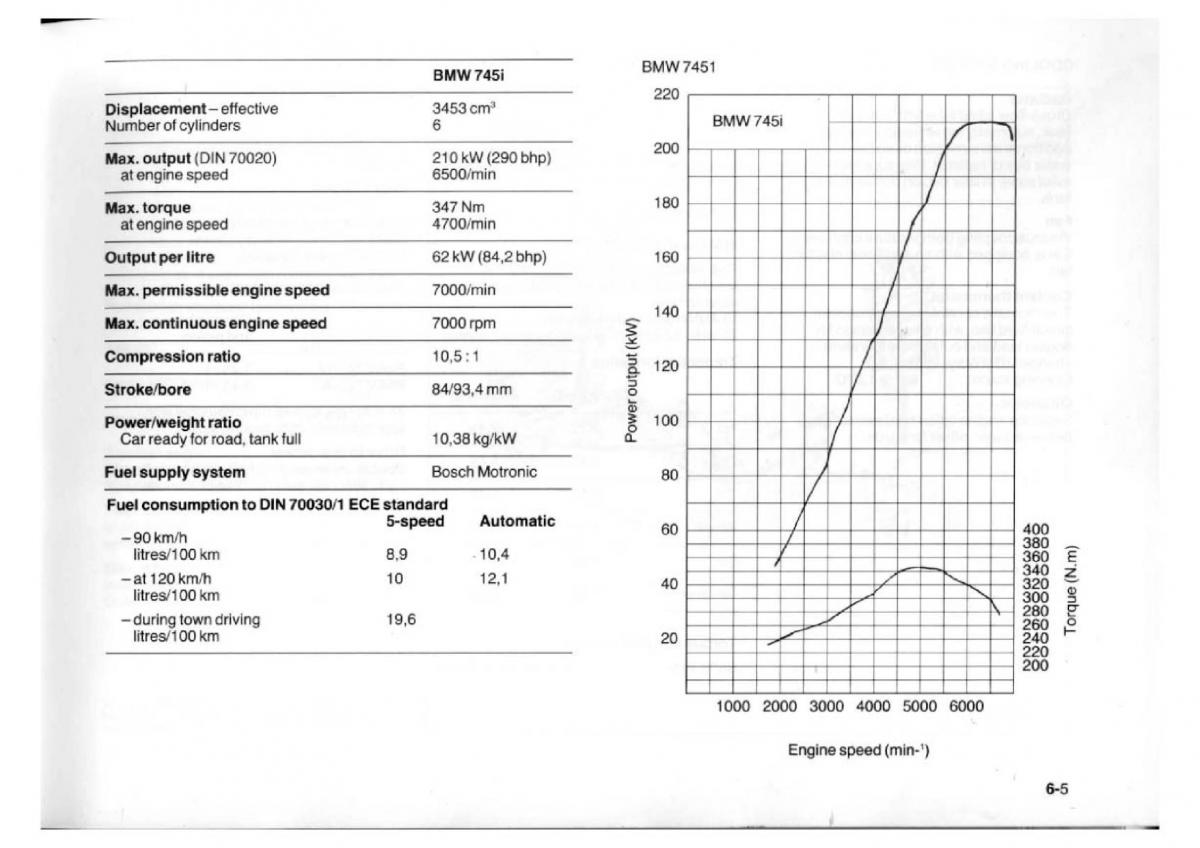 BMW 7 E23 owners manual / page 116