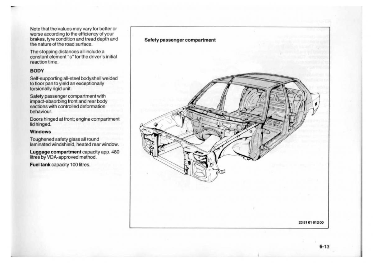 BMW 7 E23 owners manual / page 124