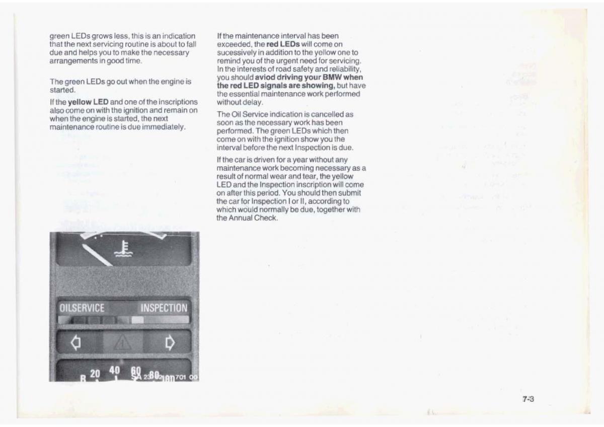 BMW 7 E23 owners manual / page 149