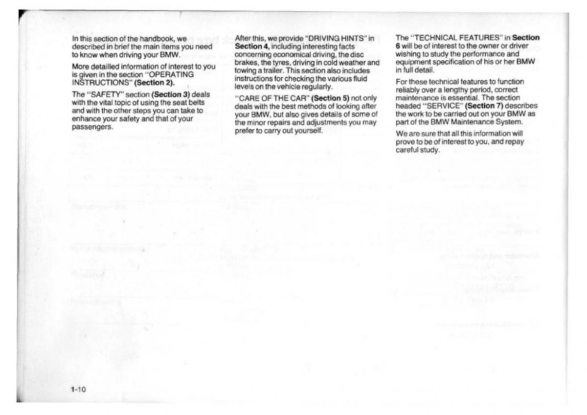 BMW 7 E23 owners manual / page 16