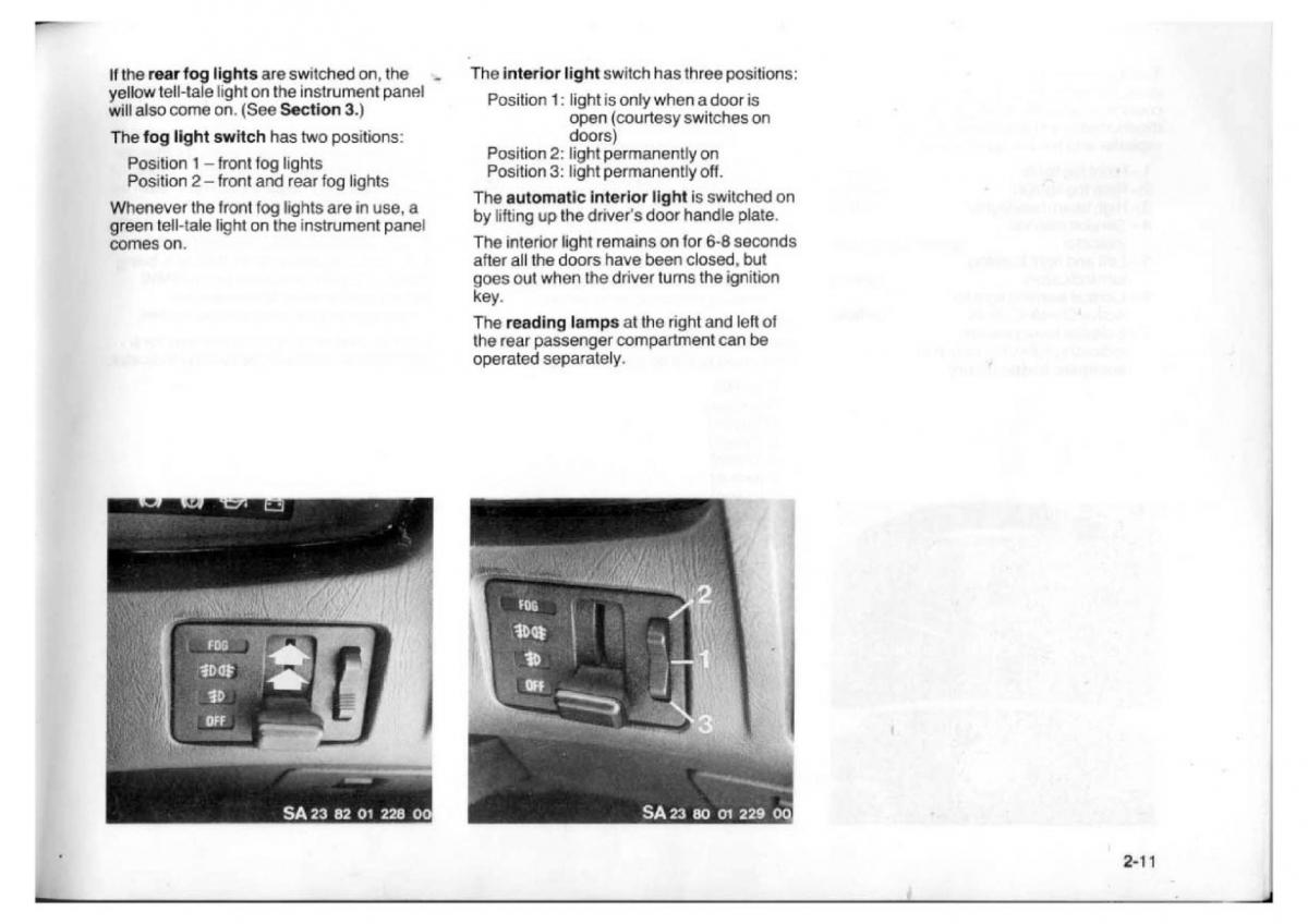 BMW 7 E23 owners manual / page 27