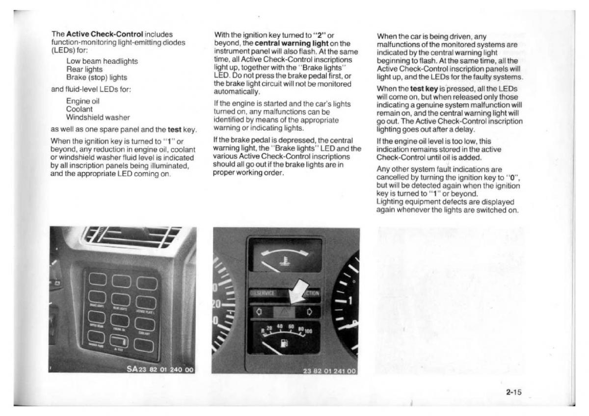 BMW 7 E23 owners manual / page 31