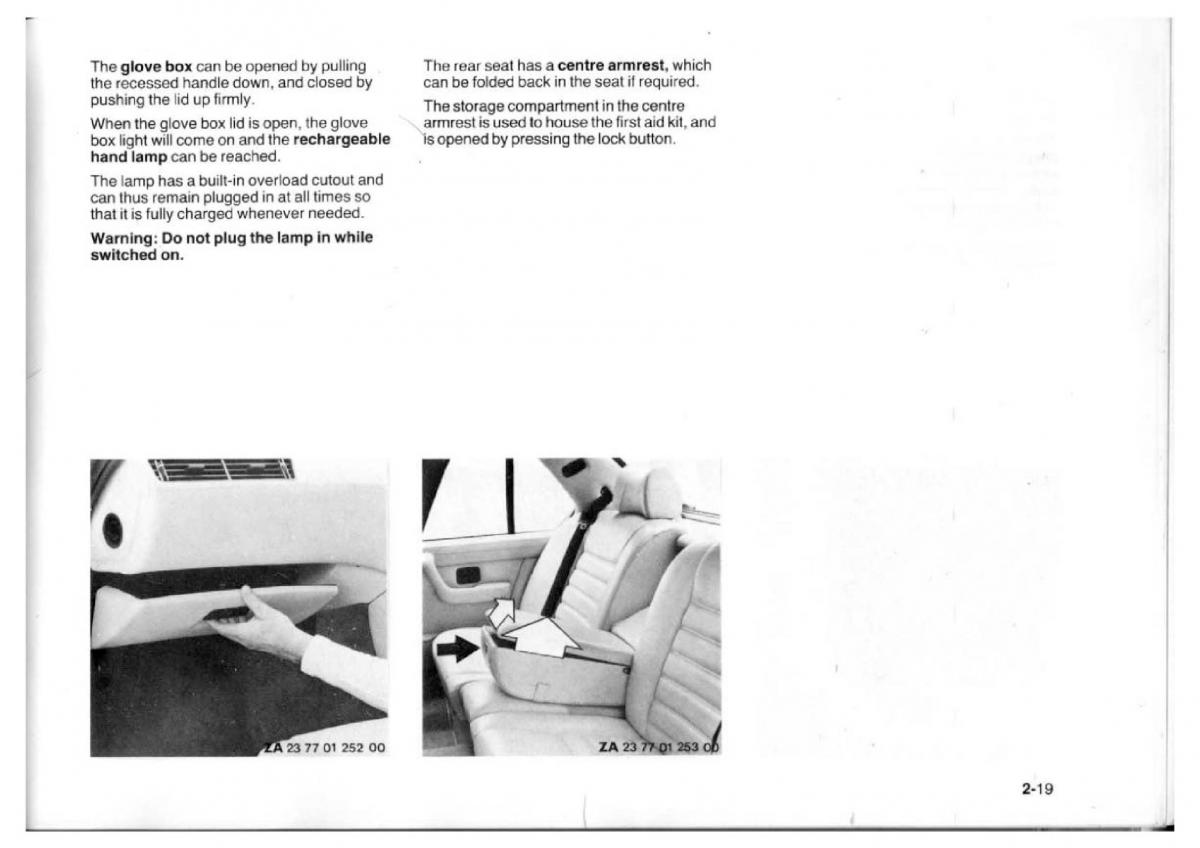 BMW 7 E23 owners manual / page 35