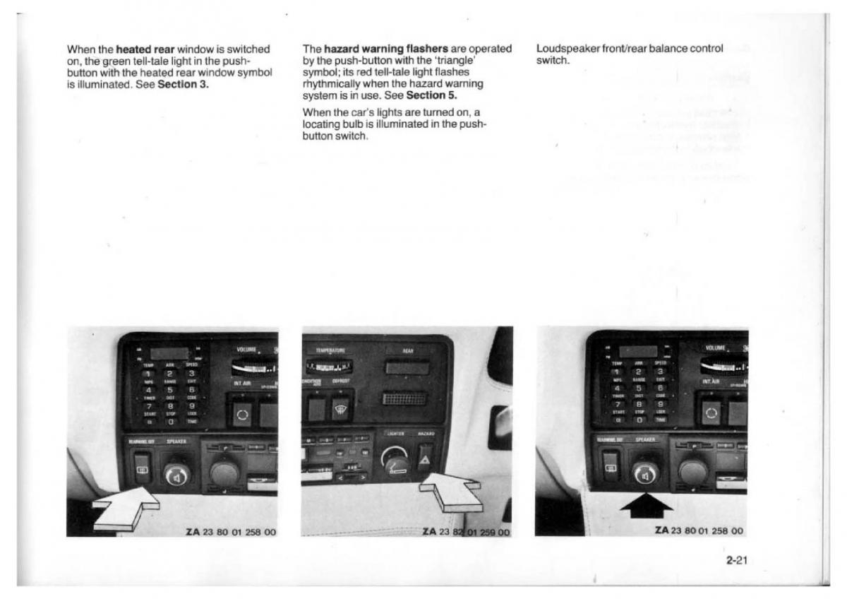 BMW 7 E23 owners manual / page 37