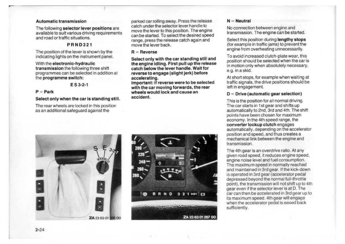 BMW 7 E23 owners manual / page 40