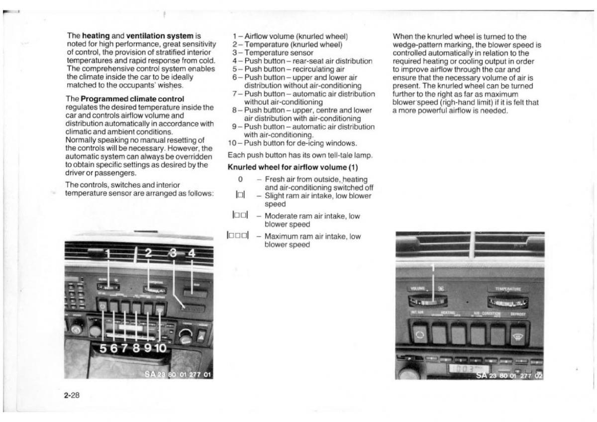 BMW 7 E23 owners manual / page 44