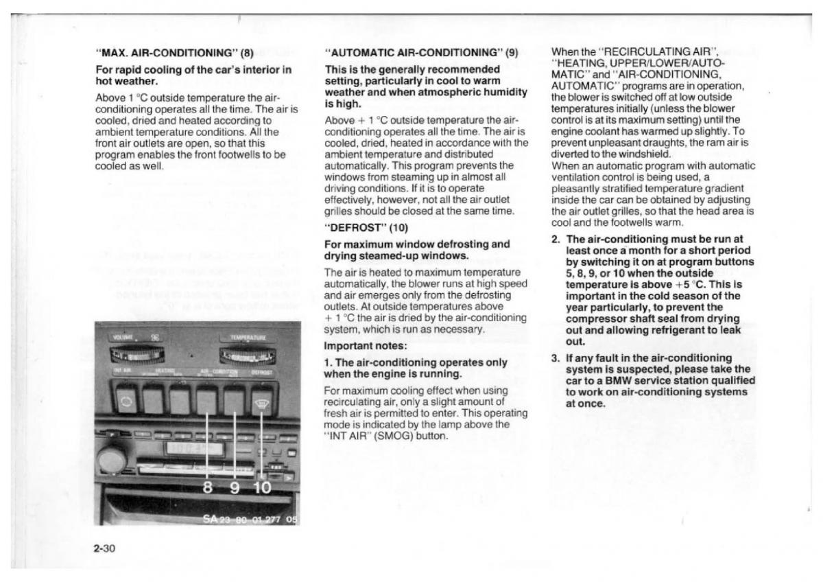 BMW 7 E23 owners manual / page 46