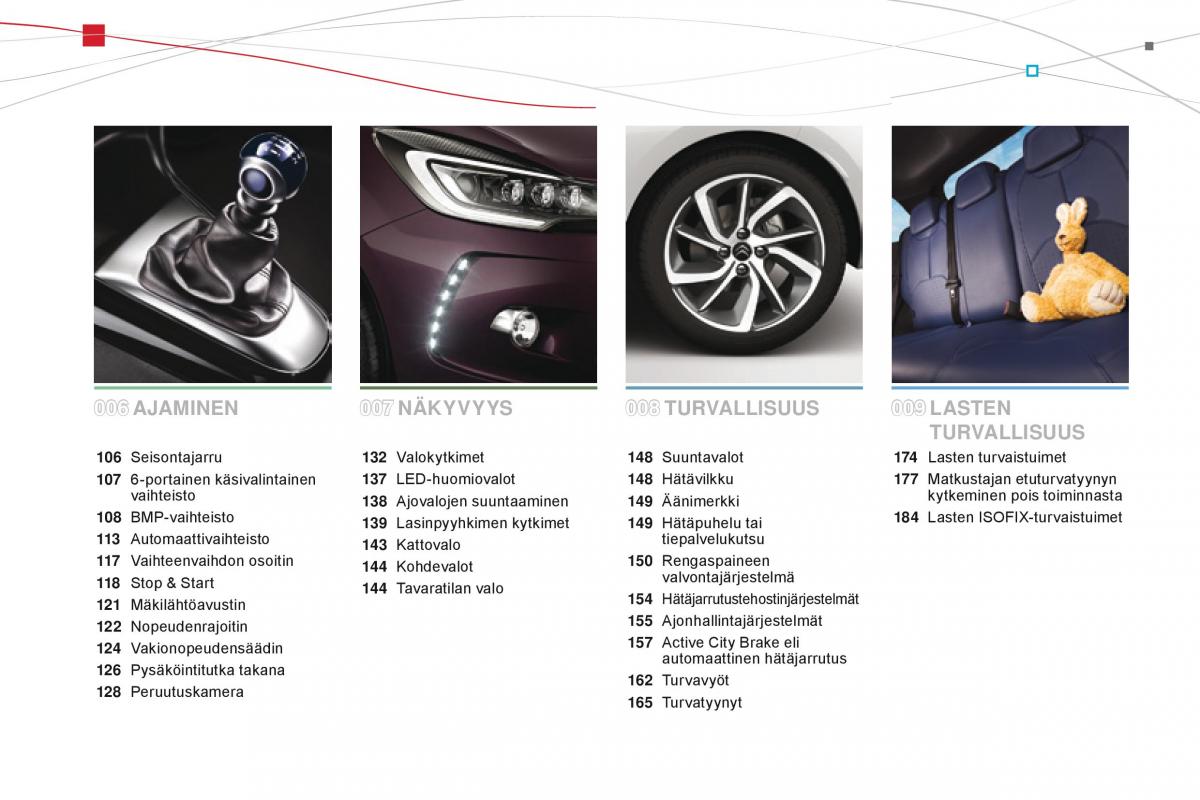 Citroen DS3 omistajan kasikirja / page 6