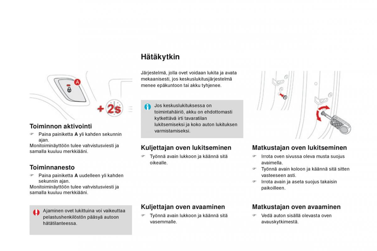 Citroen DS3 omistajan kasikirja / page 72