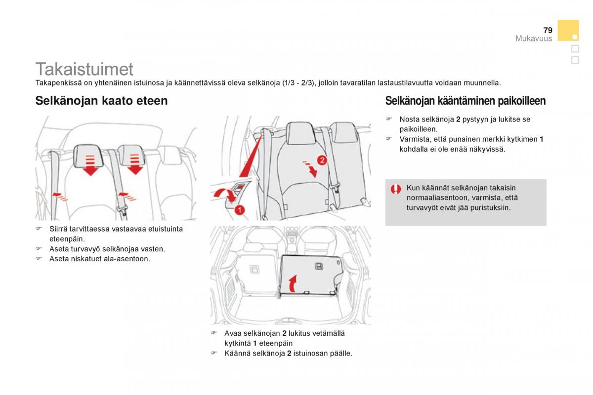 Citroen DS3 omistajan kasikirja / page 81