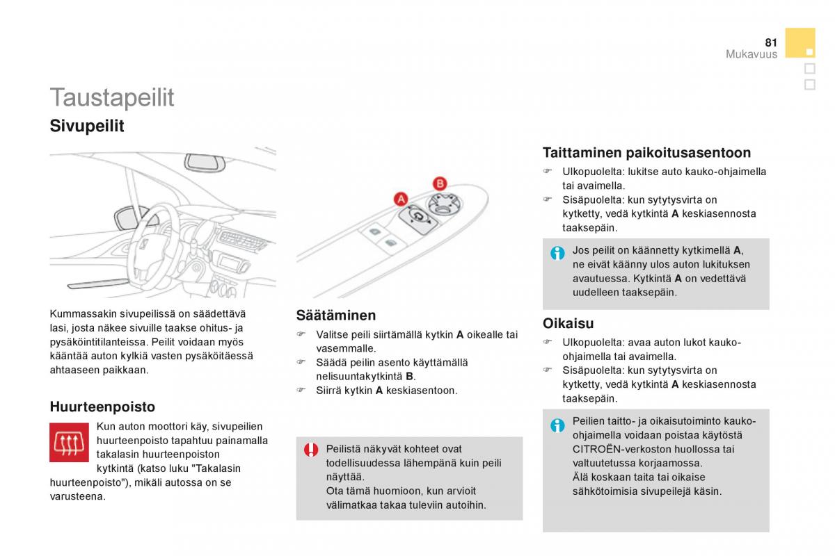 Citroen DS3 omistajan kasikirja / page 83