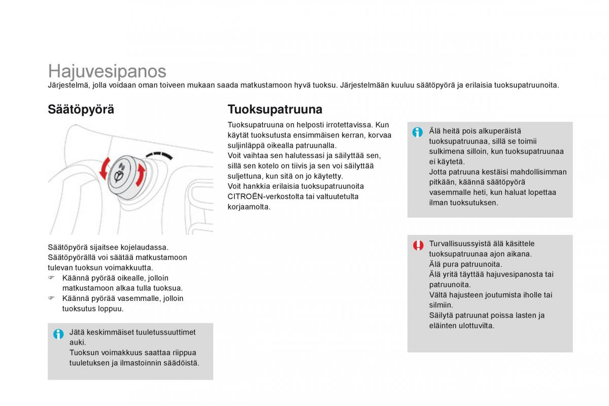 Citroen DS3 omistajan kasikirja / page 96