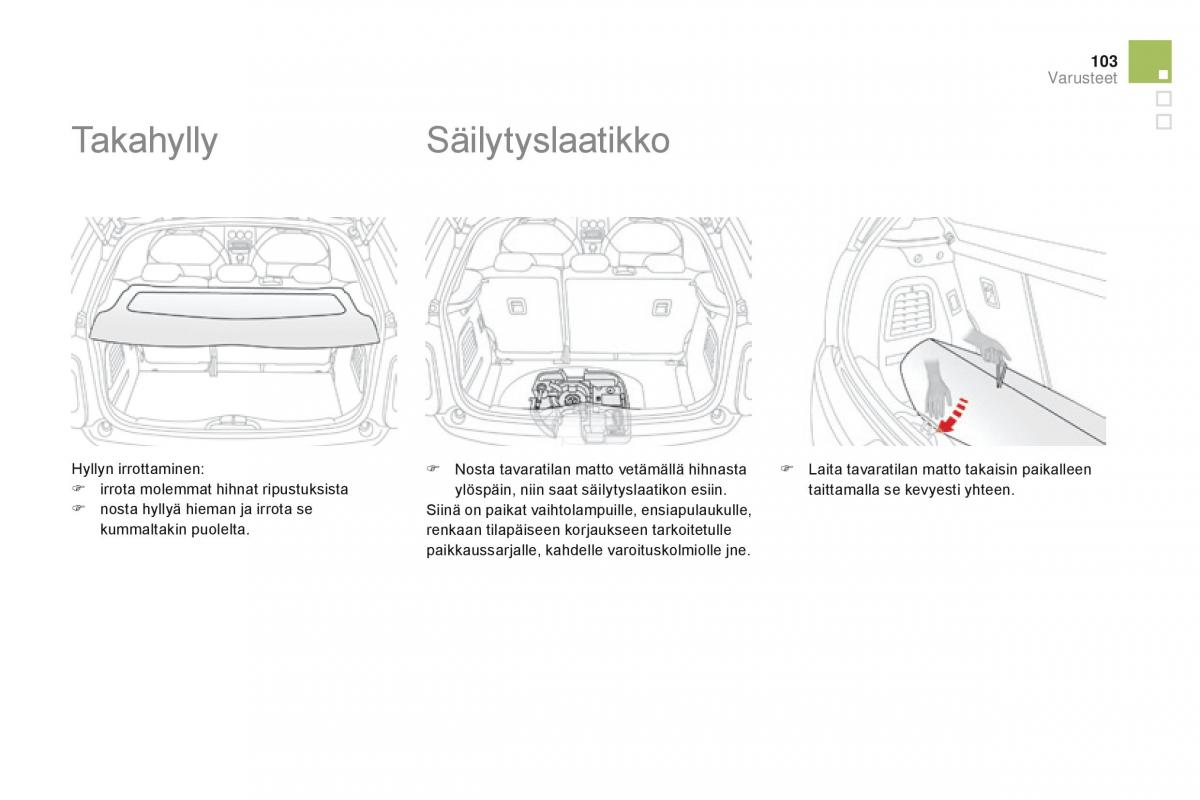 Citroen DS3 omistajan kasikirja / page 105