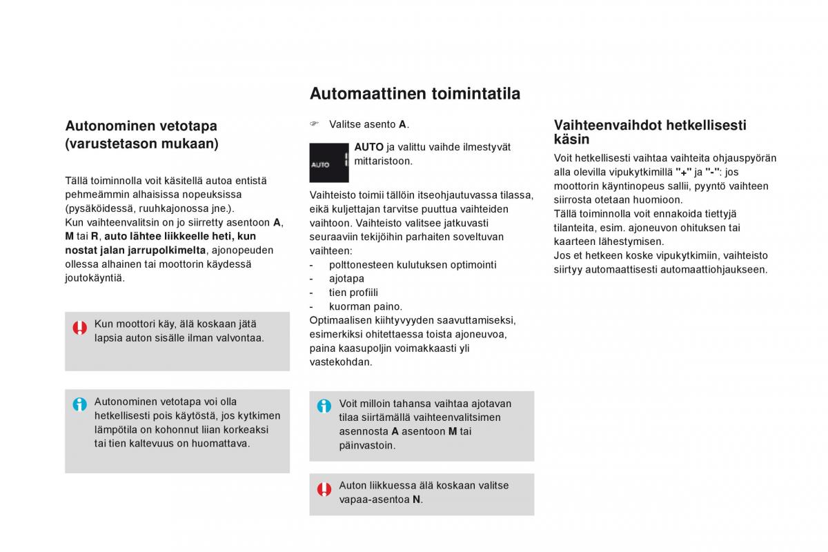 Citroen DS3 omistajan kasikirja / page 112