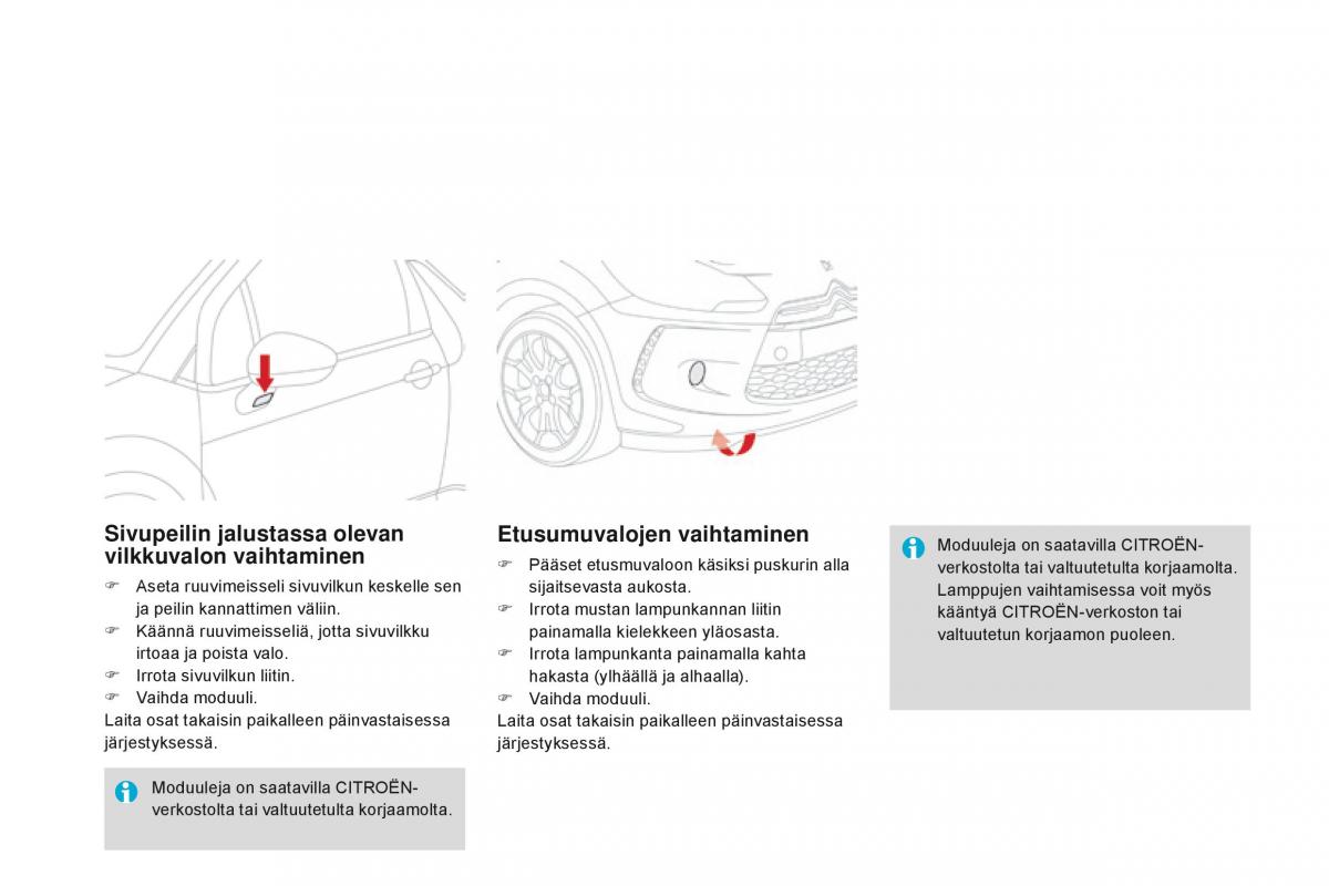 Citroen DS3 omistajan kasikirja / page 220