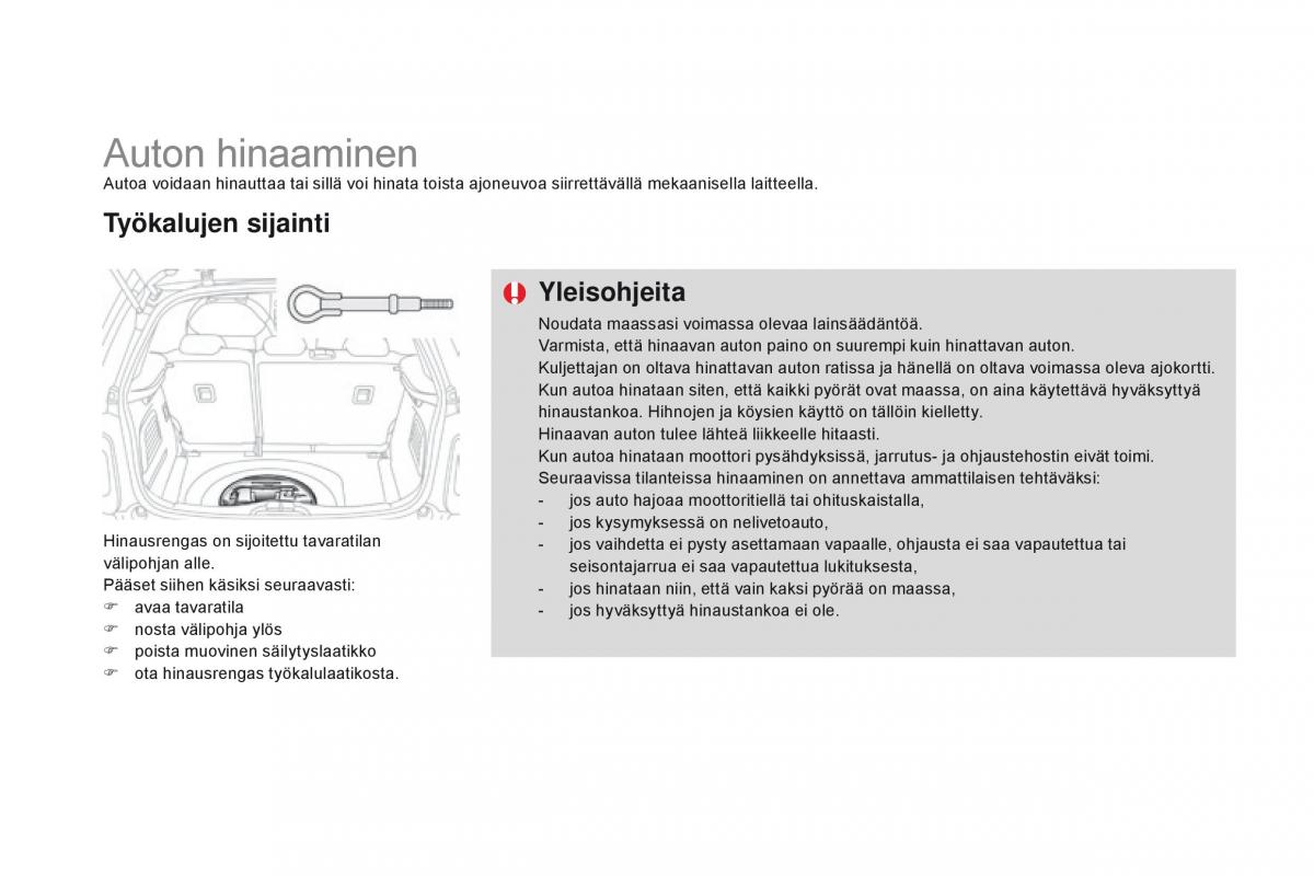 Citroen DS3 omistajan kasikirja / page 238