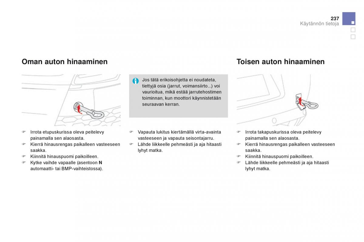 Citroen DS3 omistajan kasikirja / page 239