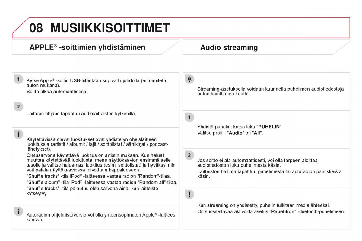 Citroen DS3 omistajan kasikirja / page 322