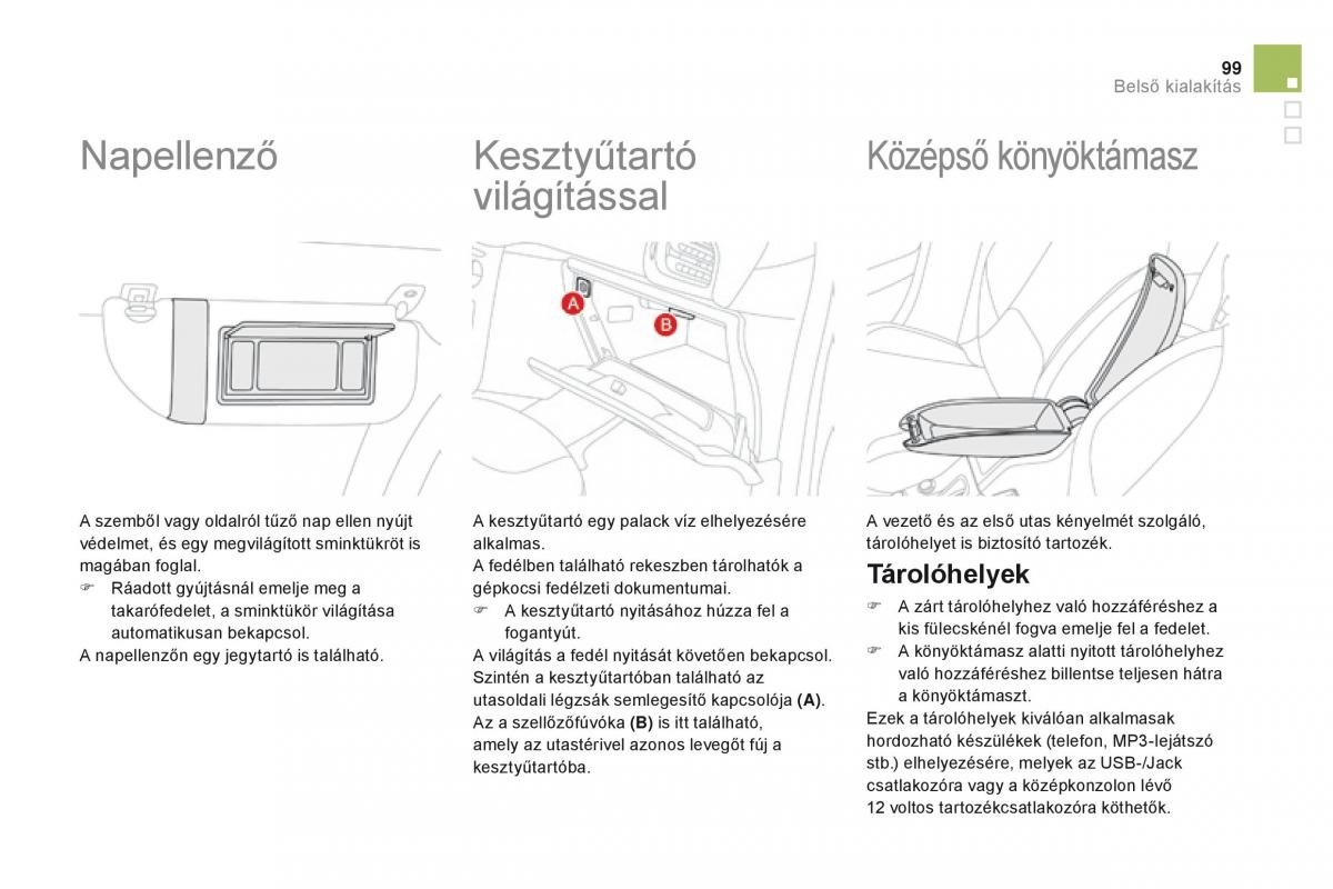 Citroen DS3 Kezelesi utmutato / page 101