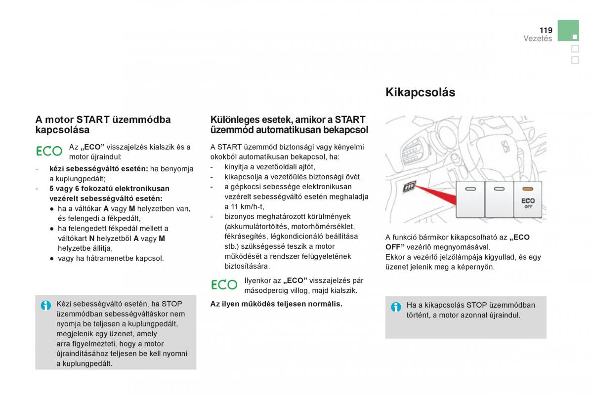 Citroen DS3 Kezelesi utmutato / page 121