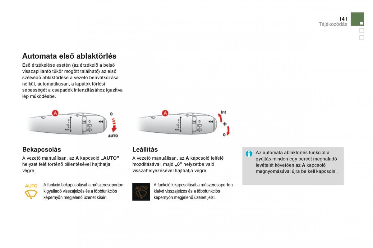 Citroen DS3 Kezelesi utmutato / page 143