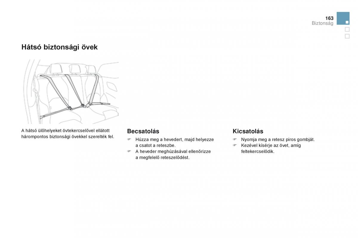Citroen DS3 Kezelesi utmutato / page 165