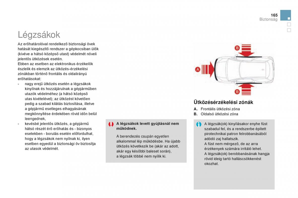 Citroen DS3 Kezelesi utmutato / page 167