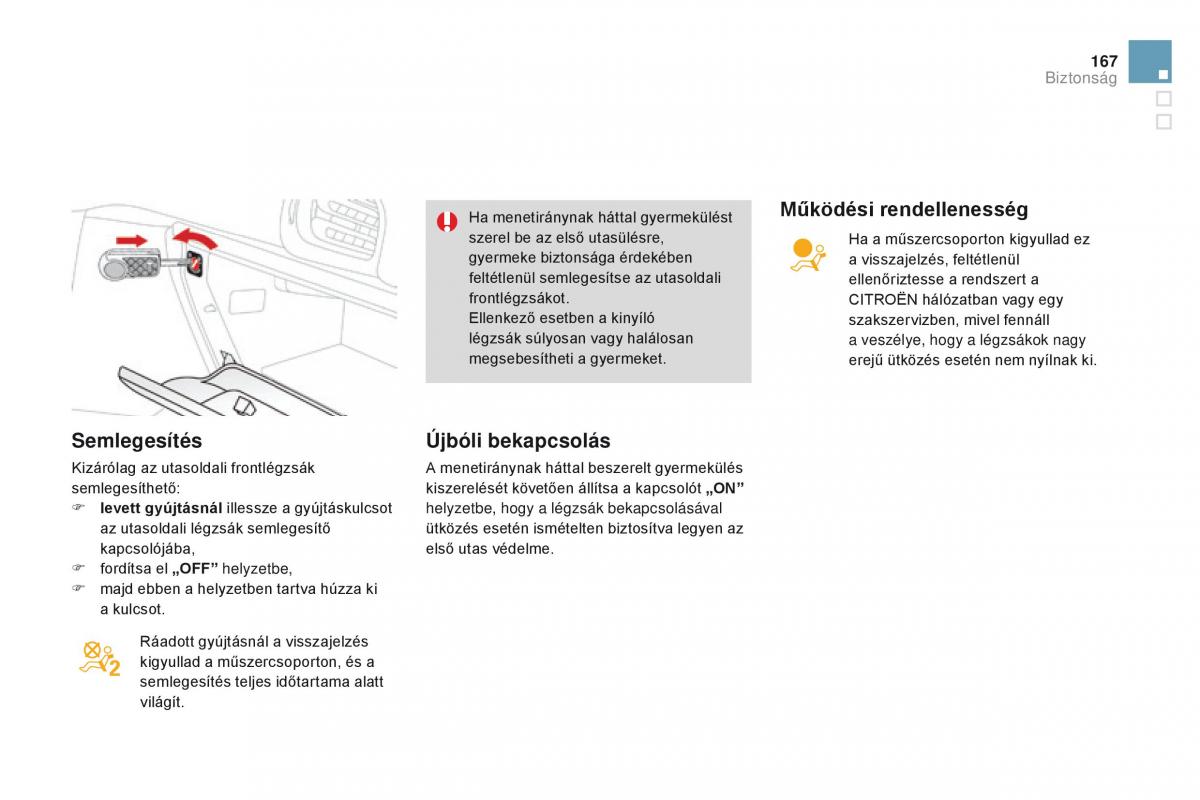 Citroen DS3 Kezelesi utmutato / page 169