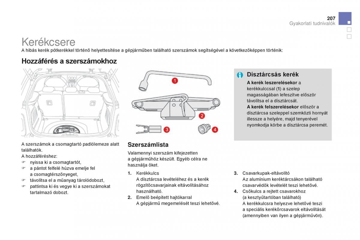 Citroen DS3 Kezelesi utmutato / page 209