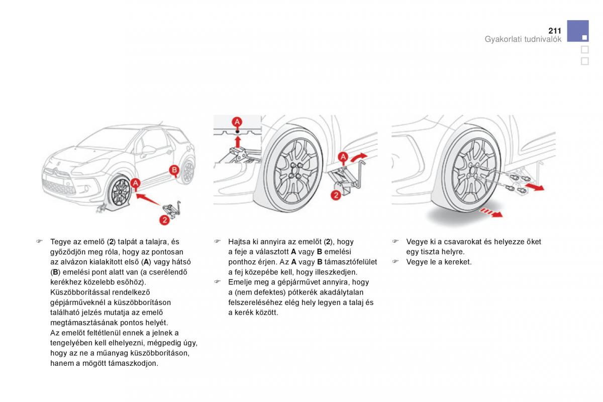 Citroen DS3 Kezelesi utmutato / page 213