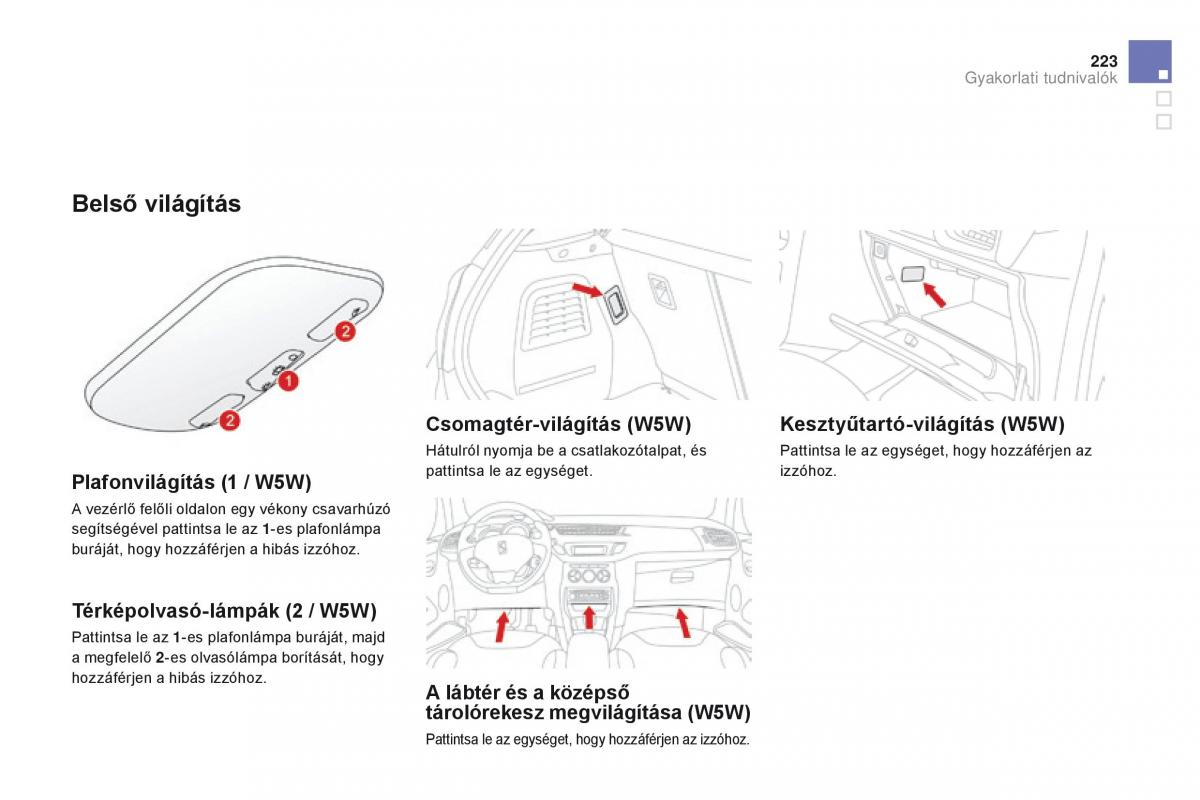 Citroen DS3 Kezelesi utmutato / page 225